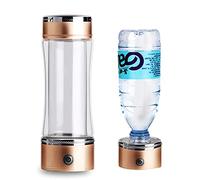 Hydrogen Rich Water Bottle, Hydrogen Alkaline Water Generator Ionizer USB Rechargeable Portable SPE/PEM Technology 3-Min Make Hydrogen Content Up To 1200-1600 PPB High Concentration 350Ml