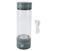 Hydrogen Rich Water Bottle with SPE PEM Technology, 450ml Capacity, 1300-1600ppb Concentration - Fast Electrolysis, Safe Borosilicate Glass, Portable for Home Office Travel