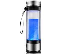 Hydrogen-Rich Water Cup, Japanese Portable Hydrogen Rich Water Alkaline Glass Bottle, Premium Hydrogen Water Maker Machine Rechargeable Anti Aging Antioxidant Bottle