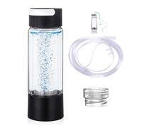Hydrogen Rich Water Generator Bottle, SPE PEM Dual Chamber lonizer, 1200-5000PPB High Concentration H2 Inhalation Device, Office Home Travel Use