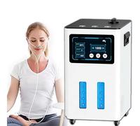Hydrogen Therapy Machine, Three-Port H2 Inhaler, 99.99% Purity, Flow 900-4200ml/Min, 7-Layer Separation, ≤40 Db Silent Fan, 3l Water Tank, Easy Move Wheels for Elderly Operation(White,1200ml/min)