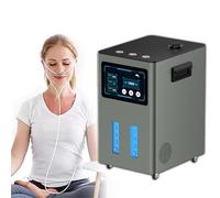 Hydrogen Therapy Machine, Three-Port H2 Inhaler, 99.99% Purity, Flow 900-4200ml/Min, 7-Layer Separation, ≤40 Db Silent Fan, 3l Water Tank, Easy Move Wheels for Elderly Operation(Gunmetal,900ml/min)