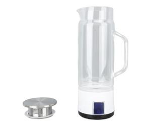 Hydrogen Water Bottle, 1000ml Hydrogen Water Bottle Generator with Efficient Electrolysis, High Borosilicate Glass, Handle, for Home Fitness Office