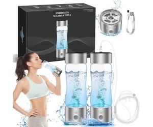 Hydrogen Water Bottle, 1600-2000 Hydrogen Water Bottle Generator, Hydrohealth Hydrogen Water Machine Improve Water in 3 Mins for Home, Office, Travel, Daily Drinking-2