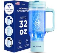 Hydrogen Water Bottle 32 Oz - Portable BPA Free Generator Tumbler with SPE/PEM Technology | Large Hydrogen Flask for Daily Hydration & Energy | H2 Infused Drinking Bottle Green by Dr Water