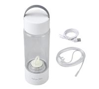 Hydrogen Water Bottle 380ml 1500ppb PCTG 5V Clear Portable Ion Membrane Hydrogen Rich Water Generator Cup for Home Fitness Office Travel