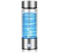 Hydrogen Water Bottle 420 ml Ionized Water Generator SPE/PEM Technology 3 Minute Rapid Electrolysis Leakproof Hydrogen Water Machine for Metabolism/Improve Sleep/Anti Aging Hydrogen Bottle