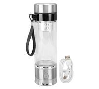 Hydrogen Water Bottle 420ml Glass Portable Hydrogen Rich Water Generator Cup - High Concentration Electrolysis, Rechargeable Battery, for Home Fitness Office Travel