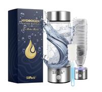 Hydrogen Water Bottle - 450ml, 3000 PPB Hydrogen Water Generator | Mineral Water Bottle Compatible Hydrogen Generator | Antioxidant-Rich Hydrogen Water Maker, Hydrogen Water, Gift Box & Cleaning Brush