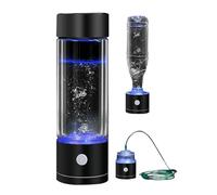 Hydrogen Water Bottle 450ML Hydrogen Water Generator Alkaline Maker USB Rechargeable Water Ionizer Bottle Antioxidant Hydrogen-Rich Water Cup Helps Sleep and delays aging