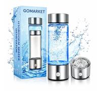 Hydrogen Water Bottle Generator 420ML - Portable Hydrogen Rich Water Bottle Rapid Electrolysis, 3-Minute Rapid Cycle, Rechargeable USB Design for Daily Hydration Use Travel Gym Office Stainless Steel