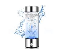 Hydrogen Water Bottle, Hydrogen Water Generator, Rechargeable Glass Hydrogen Water Machine Health Cup for Home Travel