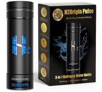 Hydrogen Water Bottle, Up to 9000 PPB Hydrogen Water Bottle Generator with SPE/PEM Technology, 3-in-1 Portable Universal Adapter and Refreshing Mist Spray for Home Hydration - Water Ionizer Machine
