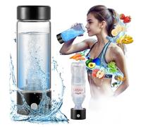 Hydrogen Water Bottle with PEM SPE Technology, Portable Water Purifier Generator for Clean and Healthy Drinking Kangen Water Machine Producing Ionized with Gift Box for Home Office Travel (black)