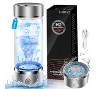 Hydrogen Water Bottle with SPE PEM Technology, Portable Rechargeable Hydrogen Water Ionizer for Office, Travel, Daily Drinking, Quick Electrolysis for