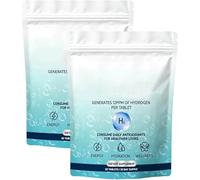 Hydrogen Water Tablets, 2026 Molecular Hydrogen Tablets for Drinking Water, Quickly Dissolving & Odorless, Supports Brain Energy and Health, 30Pcs/Pack (2 Box)