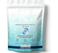 Hydrogen Water Tablets, 2026 Molecular Hydrogen Tablets for Drinking Water, Quickly Dissolving & Odorless, Supports Brain Energy and Health, 30Pcs/Pack (1 Box)