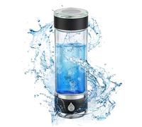 Hydrohealth Hydrogen Water Bottle Generator, Portable and Rechargeable Hydro Health Hydrogen Water Bottle Glass with SPE Pem Technology Water Ionizer,3 Min 4100 PPB Pure Hydrogen Rich Concentration