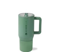 HydroJug Children's Water Bottle with Flip Straw and Handle, Leak-proof and Durable, Perfect for School, Sports, Lunch, Travel, and Camping, 590ml, Sage