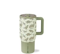 HydroJug Kids - 20 oz Insulated Kids Water Bottle with Flip Straw & Handle | Leak-Proof & Durable | Perfect for School, Sports, Lunch, Travel & Camp, Dinosaur