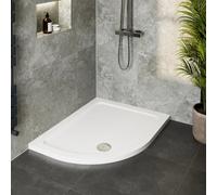 Hydrolux Low Profile 1200 x 900mm Offset Quadrant Shower Tray with Waste - LH Entry