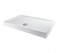 Hydrolux Modern Rectangle Shower Tray 1200 X 760mm Easy Plumb Slimline Lightweight White