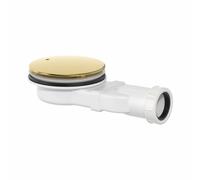 Hydrolux Slim Shower Waste 90mm - Brushed Brass