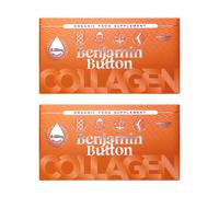 Hydrolysed Liquid Marine Collagen Supplement 10,000mg + Vitamin C, Skin,Hair,Nails,Joints - 28 Sachets, Orange Flavour Drink Shots Benjamin Button Orange One Size