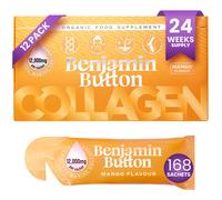 Liquid Marine Collagen 12,000mg + Vitamin C (Mango Flavour) 168 Sachets Benjamin Button Yellow One Size
