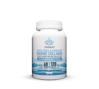Hydrolysed Marine Collagen + Hyaluronic Acid - 120 Capsules - Type I Collagen for Skin, Hair & Joints - High Strength, Maximum Absorption - 2 Month Supply - Easy to Swallow