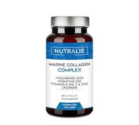 Hydrolysed Marine Collagen + Hyaluronic Acid Q10 VIT C E - Vitamins C E and Q10-100% Type I Collagen Peptides - 60 Nutralie Capsules