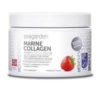 Hydrolysed Marine Collagen Powder + Vitamin C (150g/30 serv.), Type I, MSC-Certified Wild-Caught Arctic Cod, Supplements for Women & Men, Skin, Hair, Nails, Soluble Strawberry Taste