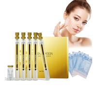 Hydrolyzed Collagen Protein Line Instant Protein Thread Lifting, Soluble Protein Thread and Gold Serum Combination, Absorbable Collagen Threads to Fight Wrinkles, and Tightens Face