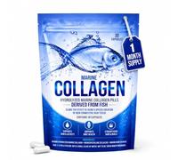 Hydrolyzed Fish Collagen Marine Capsules - Skin, Joint Health Support Supplement - 5000mg, 30 Capsules - Pure Fish Collagen for Healthy Skin, Hair, Nails, and Joints - Made in the UK