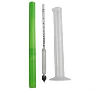 Hydrometer 0-100 for proof with 100ml Cup Glass for spirit Meter 0-100 Range for Distilling Distilling Hydrometer Kit 31cm with Plastic Cup 0-100 Tester Glass Tube for Liquor Professional Alcoholmeter