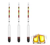 Hydrometer Alcohol Meter, Home Brew Equipment for Wine Making, 3-Piece Set for Precise Gravity Measurements, Essential Tool for Wine Enthusiasts and Brewing Beginners