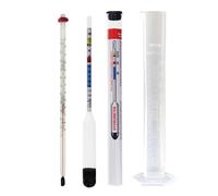 Hydrometer For Home Brew With Thermometer and 100ml Trial Jar