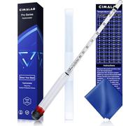 Hydrometer Test Kit, Triple Scale Alcohol Tester Hydrometer for Wine, Beer, Kombucha & Mead, Wine Making Kit (Hydrometer Test Kit)