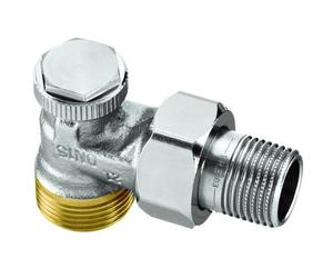 Hydronics Screw Regutec, G 3/4 Ag Corner Shape, Dn 15, Gunmetal Nickel Plated