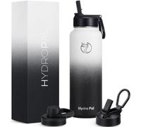 HydroPal Vacuum Insulated Stainless Steel Water Bottle, 1200ml/1000ml/750ml- 2 Lids (Straw Lid and Spout Lid), 2 Straws Water Bottle for 12 Hours Hot & 24 Hours Cold Drinks, Great for Work, Travel