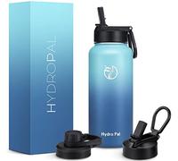 HydroPal Vacuum Insulated Stainless Steel Water Bottle, 1200ml/1000ml/750ml- 2 Lids (Straw Lid and Spout Lid), 2 Straws Water Bottle for 12 Hours Hot & 24 Hours Cold Drinks, Great for Work, Travel