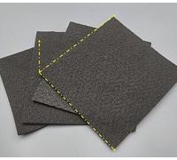 Hydrophilic Carbon Fiber Cloth and Graphite Felt Electrode Pack of 5, 10x10cm