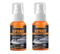 Hydrophobic Ceramic Coating Agent Spray for Cars, 3-in-1 Quick Effect Car Coating Spray with Hydrophobic Protection, Paint Sealant & Scratch Remover, Auto Wax Polish for Shine & Maintenance (2PCS)
