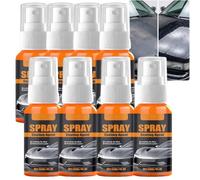 Hydrophobic Ceramic Coating Agent Spray for Cars, 3-in-1 Quick Effect Car Coating Spray with Hydrophobic Protection, Paint Sealant & Scratch Remover, Auto Wax Polish for Shine & Maintenance (8PCS)