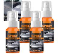 Hydrophobic Ceramic Coating Agent Spray for Cars, 3-in-1 Quick Effect Car Coating Spray with Hydrophobic Protection, Paint Sealant & Scratch Remover, Auto Wax Polish for Shine & Maintenance (4PCS)