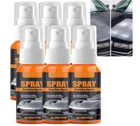 Hydrophobic Ceramic Coating Agent Spray for Cars, 3-in-1 Quick Effect Car Coating Spray with Hydrophobic Protection, Paint Sealant & Scratch Remover, Auto Wax Polish for Shine & Maintenance (6PCS)