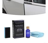 Hydrophobic Glass Coating Liquid - 9H Ceramic Protective Coating for Auto Car, 30mL Polysiloxane, Mirror Gloss & UV/Scr(1# Coating Set)