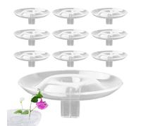 Hydroponic Floating Floral Holder - Decorative Floating Flower Display Stand, Lightweight 10-Piece Art Stem Arranger Kit | Water Bloom Organizer Tool, Creative Floral Arrangement Supply For Va
