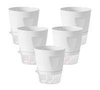 Hydroponic Grow Cups - Compact Root Containers, Moisture Viewing Gauge, Passive Irrigation System, Decorative Plant Vessels | Supporting Foliage Cultivation Within Bedroom Patio Deck Porch Garden