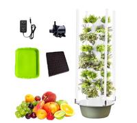 Hydroponic Growing Kit with LED Grow Light, Pump, Adapter, and Net Pots for Growing Herbs, Fruits, and Vegetables - 7 Layer System